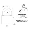 Master Lock 9140EURDBLK Pack of 2 Key Padlocks in Aluminium