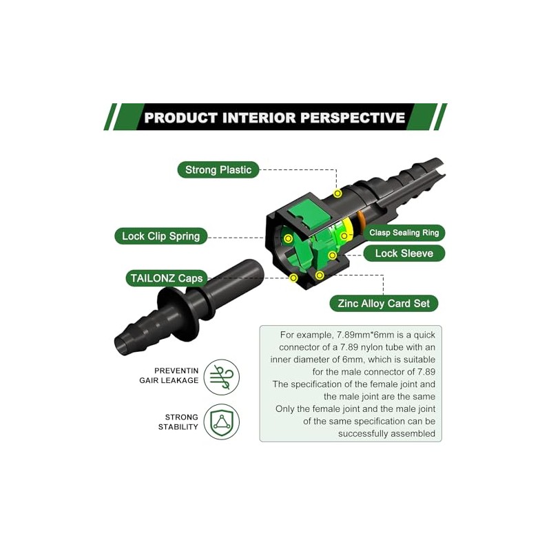 30-Piece Fuel Line Quick Connector Repair Kit