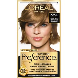 L'Oreal Superior Preference 6-1/2G Lightest Golden Brown Hair Color 1 Kit