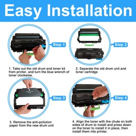 LCL Remanufactured B310 Imaging Unit 013R00690 B310 B305 B315 Drum Unit 42800 Pages Replacement for Printer Xerox B310 B305 B315 (1-Pack Black)