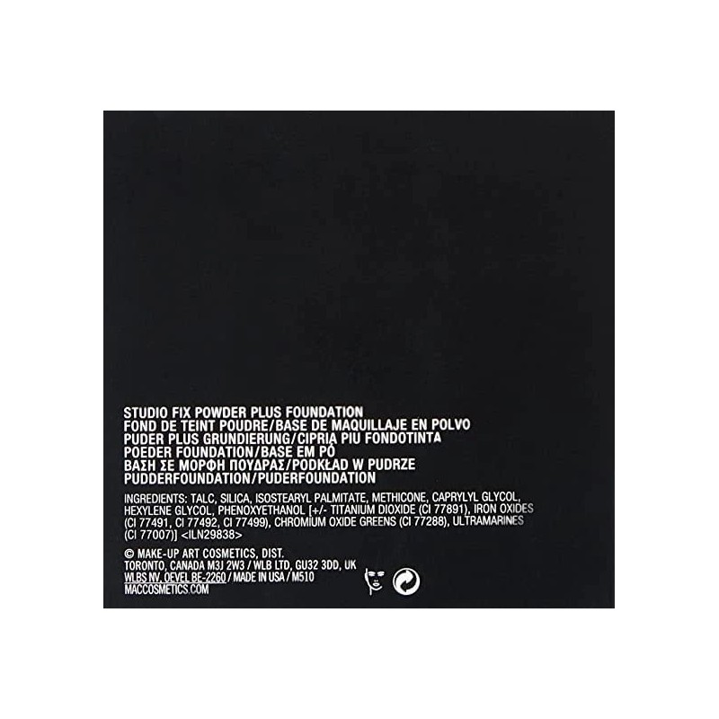 Mac Studio Fix Powder Plus Foundation Nc55 Ultra Matte Buildable