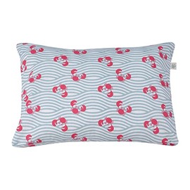 JYOKO Kids Kissen für Kleinkinder, Kissen mit waschbarem Bezug, Bezug aus 100% Baumwolle, 32 x 20 cm (Crabby, Wenig)