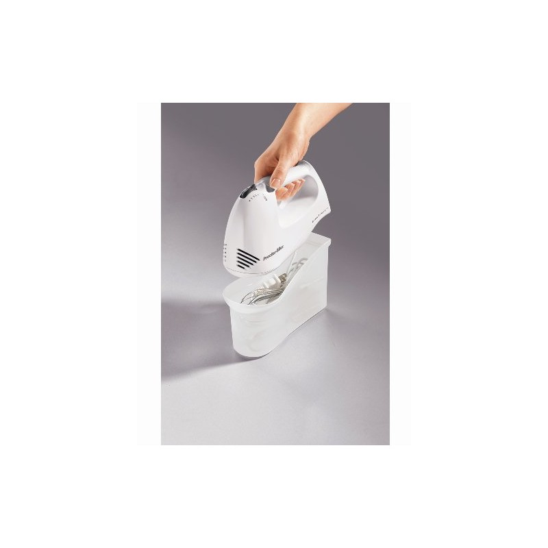 Proctor Silex Plus 62545 Hand Mixer, White