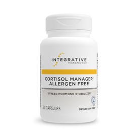 Integrative Therapeutics Cortisol Manager Allergen Free - Adrenal Health Support Supplement for Healthy Stress Response* - Vegan, Non-Dairy & Gluten-Free - 90 Capsules (45 Servings)