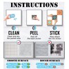 Cendray Pack of 20 Tile Stickers Wall Decoration for Bathroom