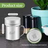 ZERUIDM Stainless Steel Salt and Pepper Shakers Set, 10 OZ