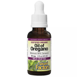Natural Factors Organic Oil of Oregano, 2 Fluid Ounces