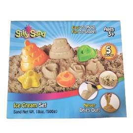 Silly Sand Ice Cream Set 3D Sandbox Series 5 Piece Set Brand New