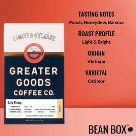 Vietnam - Lộc Rừng - Roasted by Greater Goods Coffee Co. - Freshly Ground Coffee - 12 Ounce Bag