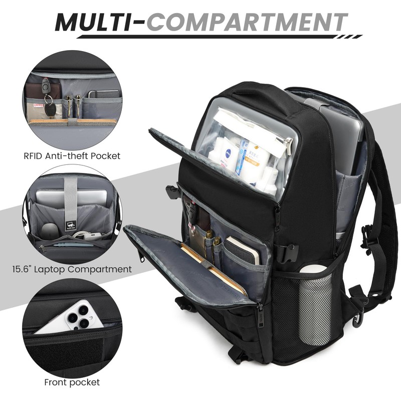 RUCYEN Lunch Backpack, Insulated Cooler Backpack Removable Lunch Box for
