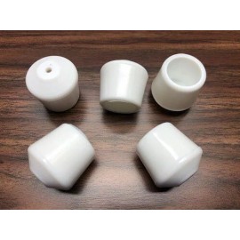 Samsonite (120 Pack) Foot Caps (WHITE) Samsonite (3/4") for Plastic Folding Chairs