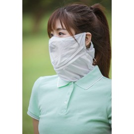 Swan Love Golf Mask, Face Cover, Sunscreen, UV Protection, Dustproof, Face and Neck Protection, Sun Protection, Neck Cover, Breathable, Quick Drying, Face Mask, One Size Fits Most, Unisex, white01