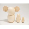 Shiraki Matryoshka with Ears, Set of 3 [Made in Russia]