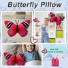 CHELEI2019 15.7" Butterfly Pillow Pink Butterfly Stuffed Animal Plush Toy