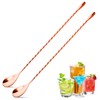 2 Pcs 12 Inches Bar Spoon, Long Handle Mixing Stirrers