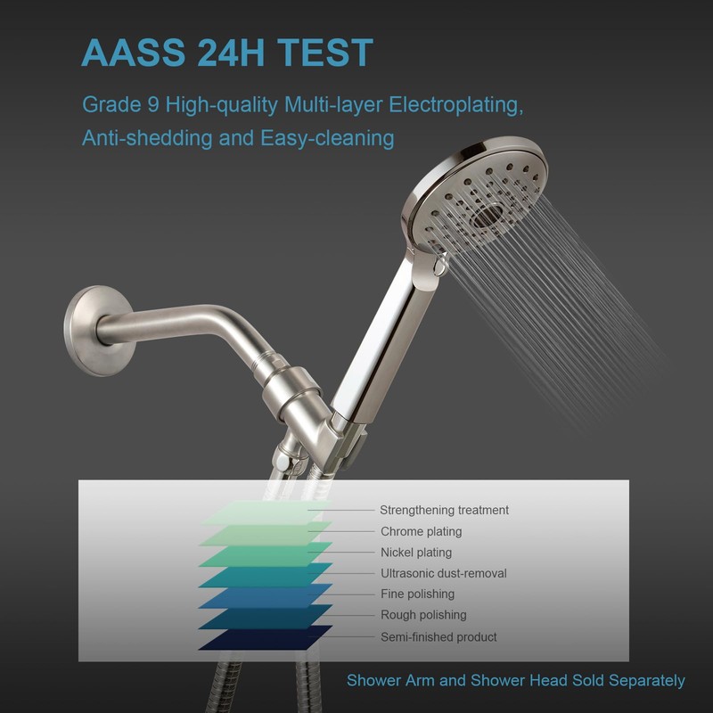OFFO Shower Head Holder All Metal for Handheld Shower Head,