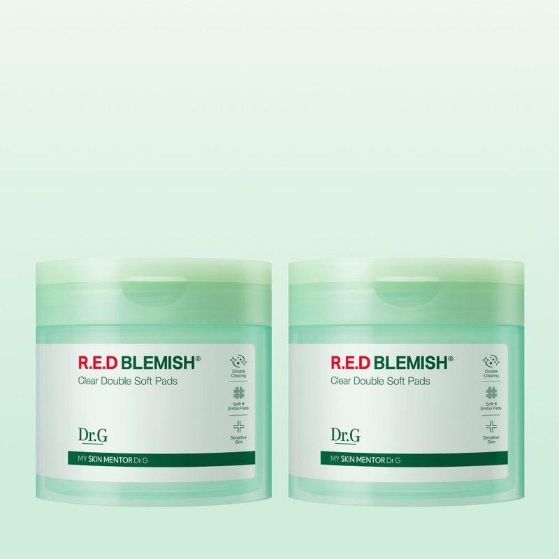Dr.G 1+1 Red Blemish Grain Clear Double Grain Pad 60