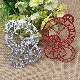 1 Pcs Clock Time Axis Cutting Dies,DIY Scrapbooking Artist Metal Cutting Dies Stencils Scrapbooking Photo Album Card Paper Embossing Craft DIY
