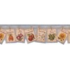 Alb4169 Garden Wallpaper Border 6.78" X 15'