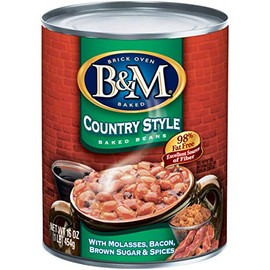 B&M Baked Beans, Country Style, 16 Ounce (Pack of 12)