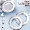 Inkurie 20 Pack Curtain Grommets, 40mm Curtain Eyelet Ring Plastic