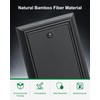 2-Pack Single Blank Wall Plate, Durable Natural Bamboo Fiber Wall