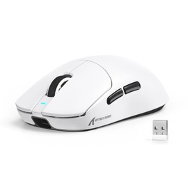 ATTACK SHARK X8 SE Wireless Gaming Mouse,55g Ultra-Lightweight Wired/BT/2.4GHz Wirelss Programmable Mouse,1K Polling Rate,PixArt PAW3311 Gaming Sensor,25000 DPI,Gamer Mice for PC/Win/Mac (White)
