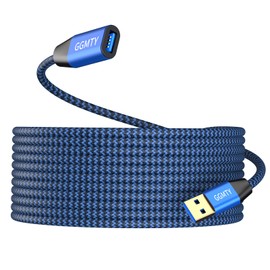 GGMTY USB 3.0 Extension Cable 1.5 ft,Type A Male to Female Extension Cord Durable Braided Material High Data Transfer Compatible with USB Keyboard,Mouse,Flash Drive, Hard Drive,Printer