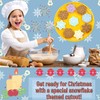 Crethinkaty Snowflake Cookie Cutters Set, 8pcs Plastic Snowflake Cookie Cutter-