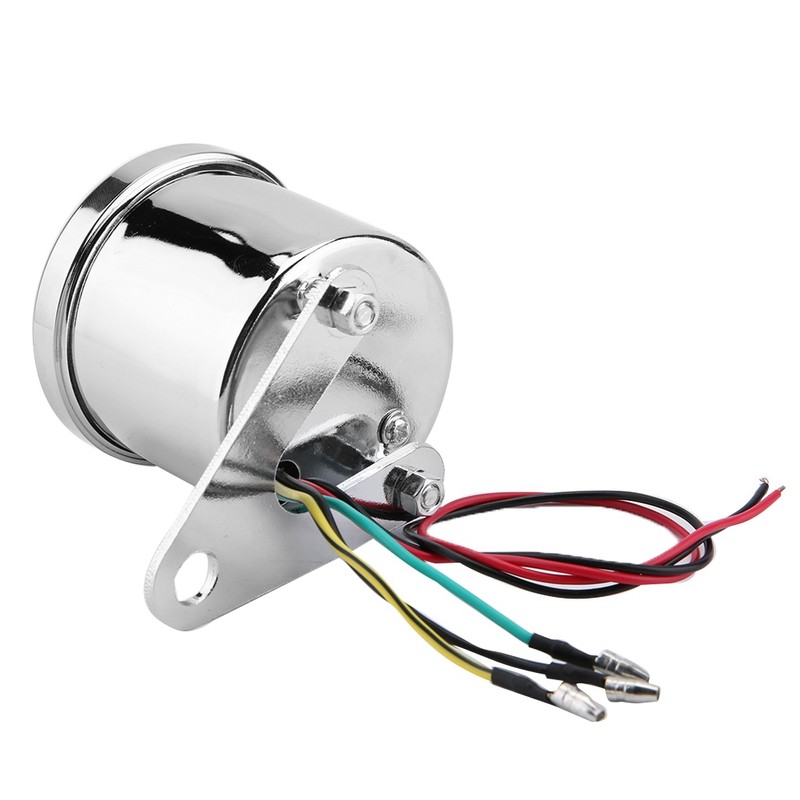 DC 12V Universal Motorcycle LED Display Tachometer Electronic Tach Meter