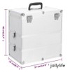 jollylife Multi-Color Cosmetic Bag Makeup Organizer Fitted Vanity Cases