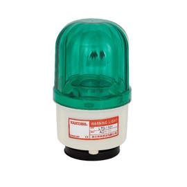 Partools Green Rotatable Operational Lamp, AC 110V, Magnetic Type, Warning Light, Safety Induction, Security Light, Simple Connection, DIY (Green)