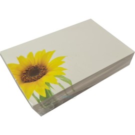 INERRA Florist Message Cards for Flower Bouquets - Small Greeting Card - Pack of 50 (Yellow Sunflower)