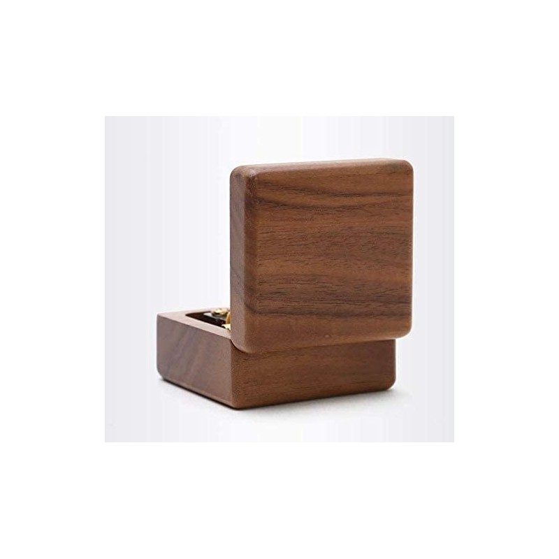 Mini Wooden Music Box 18 Note Wind Up Music Box
