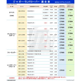 MAHLE Air Conditioner Filter Deodorizer Pollen Jaguar Land Rover E-Pace Discovery Freelander Range Rover (DF2XA, DF2NA, LC2XB, LC2XC, LC2NB, LC2NC, LF2B, LF32, LV2A, LV2XB, LV2NB) MAHLE C7005