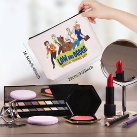 JTOUK Law Detective Gift SVU TV Series Fans Gift Makeup Bag Detective Team Gift Law O TV Show Gift (Victims Unit Bag EU)