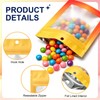 100 Pcs Gradient Colors Resealable Mylar Bags (Yellow Orange, 2.7x3.9