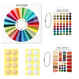 5pcs Deep Autumn Color Analysis Palette Draping Kit