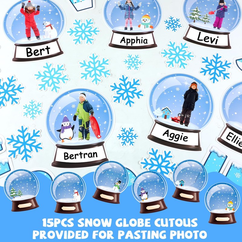94pcs Winter Bulletin Board Decorations Set Let It Snow Snowmen