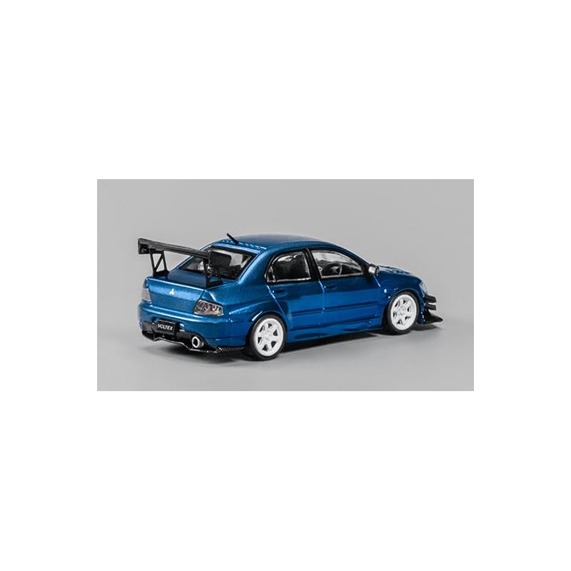 CM MODEL 1/64 Mitsubishi Lancer Evolution IX Metallic Blue Finished