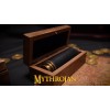 Mythrojan Nautical Brass Mini Telescope with Wooden Box Spyglass Pocket