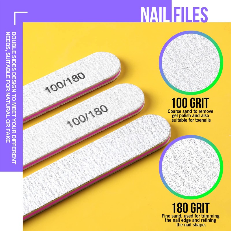 Nail Buffers and Files, FANDAMEI Nail Tools kit with 3PCS