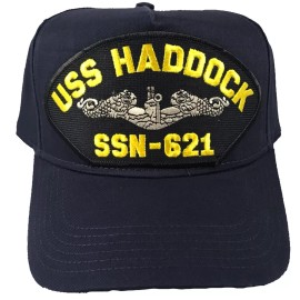 HNP USS HADDOCK SSN-621 SHIP HAT - NAVY BLUE - Veteran Owned Business