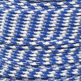 PARACORD PLANET 10, 25, 50, and 100 Foot Hanks of 425 Paracord (3mm) - Made of 100% Nylon for Tactical, Crafting, Survival, General Use, and Much More (Royal Mountain, 100 Feet)