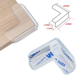 QISANKEE Baby Proofing Corner Protector Baby, 12 Pack Table Corner Protectors Baby Proof Corners and Edges Safety Bumpers Cushion for Table Furniture Sharp Corners