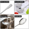 6 Pack Serving Spoons Set with 3 Serving Spoons and