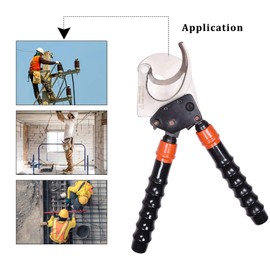 SANIK Ratchet Cable Cutter with Telescoping Handles, Heavy Duty Hand Tool J52 Wire Cutters Up To Cu-Al Armored Cable 500mm2 And 1000 Pairs of Communication Cable