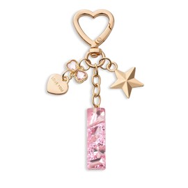 CHUQING Keyring Letter Pink Key Ring Initial Letter with Letters for Girls Women, Pink-i, S
