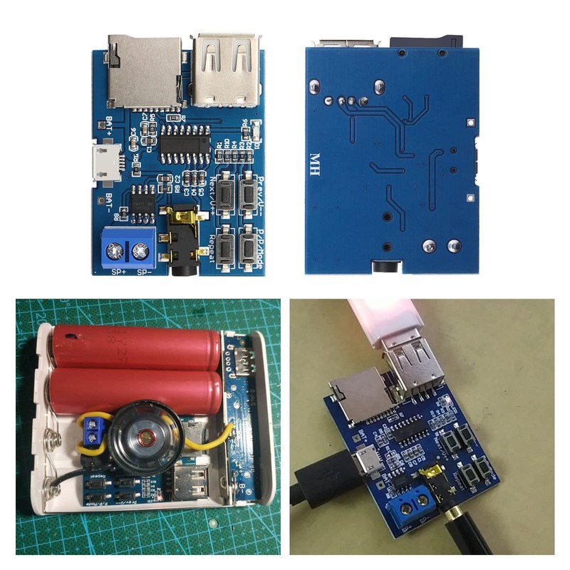 EMSea 2PCS TF Card U Disk Play MP3 Decoder Player