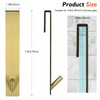 Shower Door Hooks(7.5 Inch),Extended Over Door Hooks for Bathroom Frameless